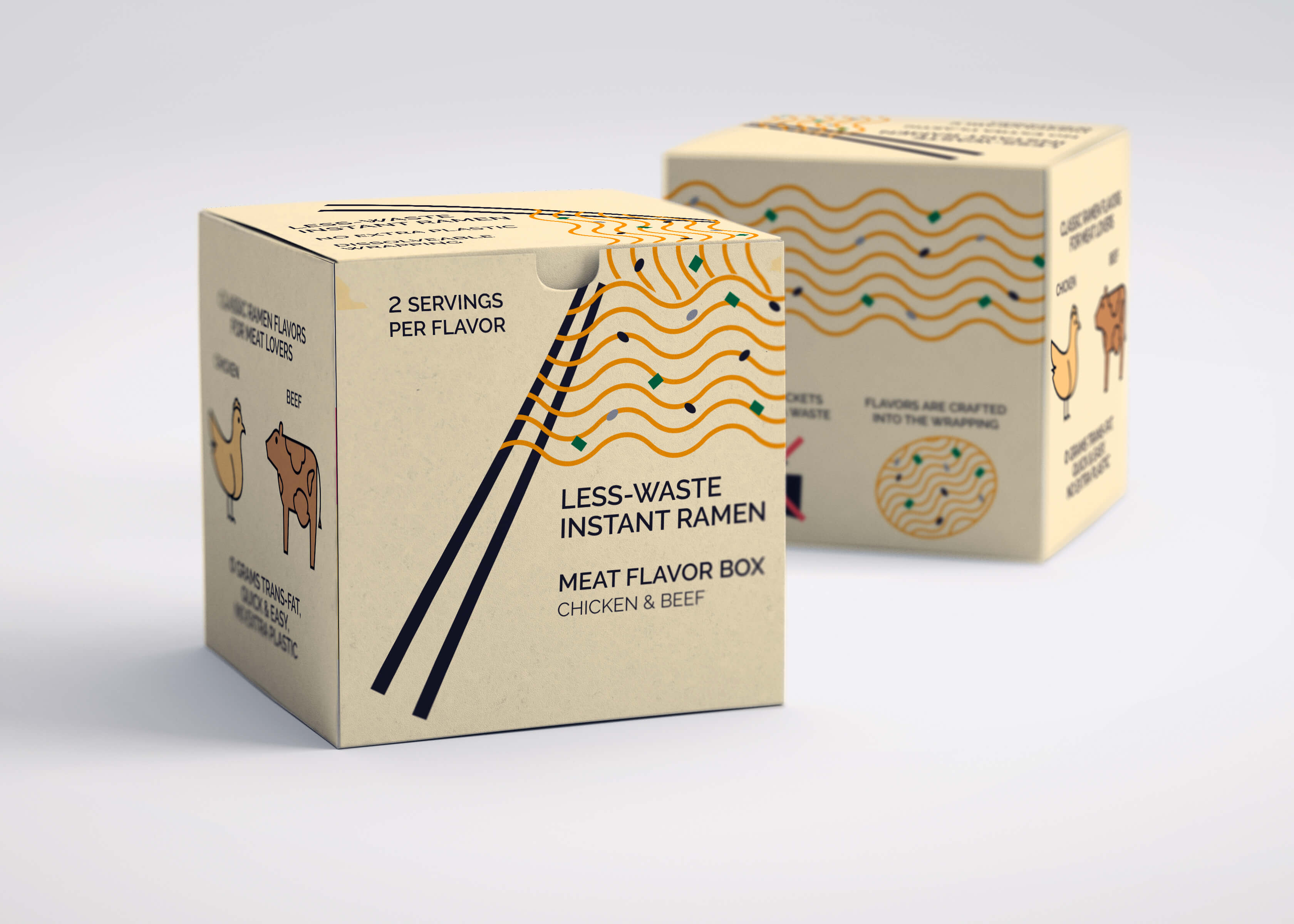 Less-Waste Instant Ramen