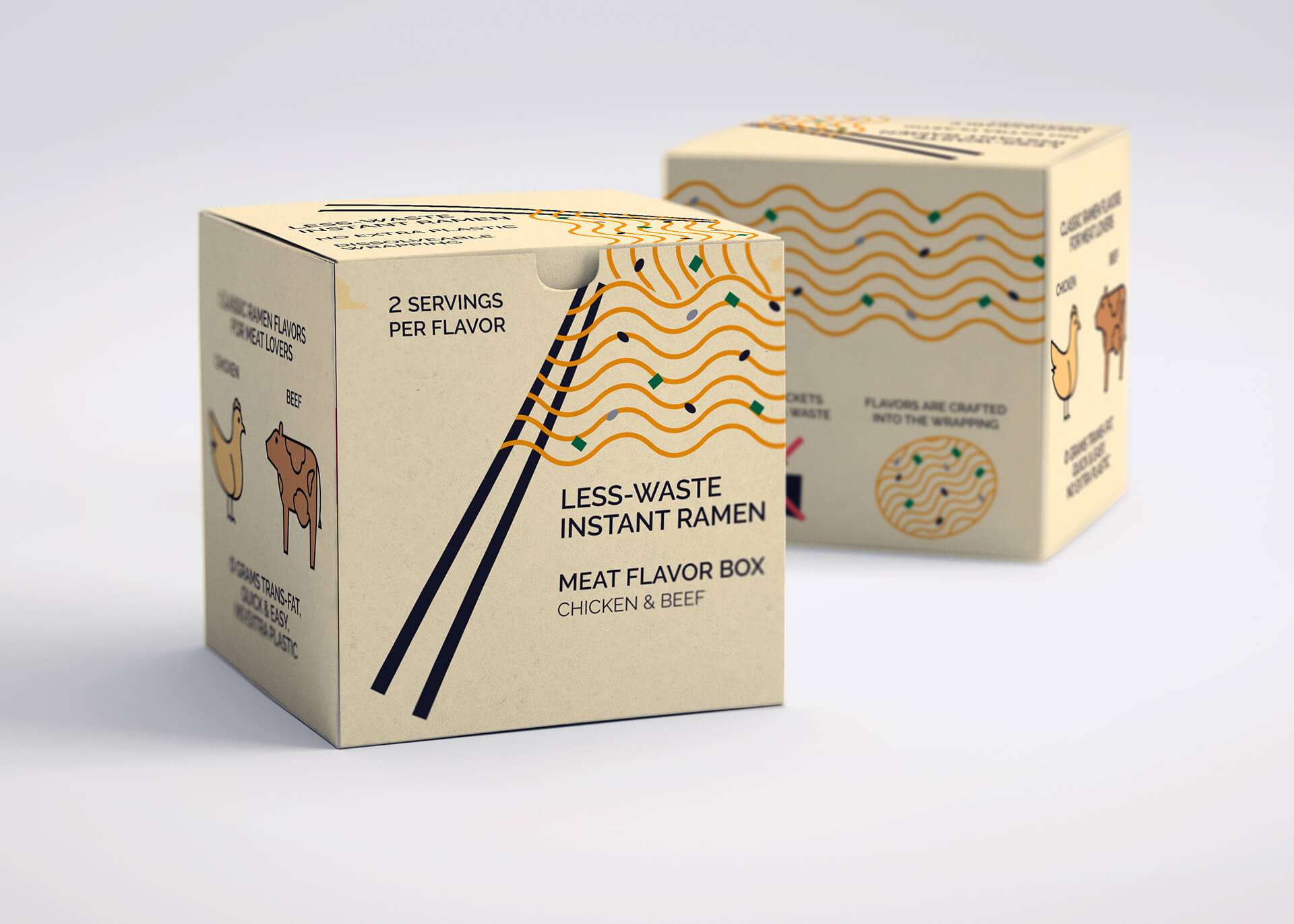 Less-Waste Instant Ramen